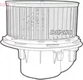Ventilátor, utastér - Denso