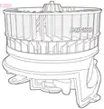 Ventilátor, utastér - Denso