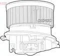 Ventilátor, utastér - Denso