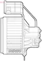Ventilátor, utastér - Denso