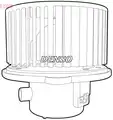 Ventilátor, utastér - Denso