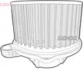 Ventilátor, utastér - Denso