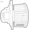 Ventilátor, utastér - Denso