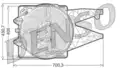 Ventilátor, vízhűtő - Denso
