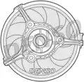 Ventilátor, vízhűtő - Denso