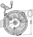Ventilátor, vízhűtő - Denso