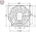 Ventilátor, vízhűtő - Denso