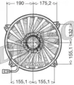 Ventilátor, vízhűtő - Denso