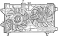 Ventilátor, vízhűtő - Denso