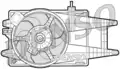 Ventilátor, vízhűtő - Denso