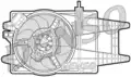 Ventilátor, vízhűtő - Denso