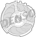 Ventilátor, vízhűtő - Denso