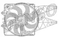 Ventilátor, vízhűtő - Denso