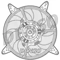 Ventilátor, vízhűtő - Denso