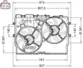 Ventilátor, vízhűtő - Denso