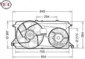 Ventilátor, vízhűtő - Denso