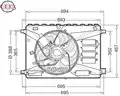 Ventilátor, vízhűtő - Denso