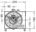 Ventilátor, vízhűtő - Denso