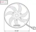 Ventilátor, vízhűtő - Denso