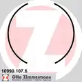 fékpofakészlet, rögzitöfék - Zimmermann
