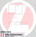 Fékbetét Készlet, Tárcsafék - Zimmermann