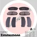 Fékbetét Készlet, Tárcsafék - Zimmermann
