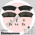 Fékbetét Készlet, Tárcsafék - Zimmermann