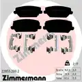 fékbetétkészlet, tárcsafék - Zimmermann