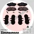 Fékbetét Készlet, Tárcsafék - Zimmermann