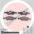 Fékbetét Készlet, Tárcsafék - Zimmermann