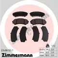 Fékbetét Készlet, Tárcsafék - Zimmermann