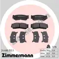 Fékbetét Készlet, Tárcsafék - Zimmermann