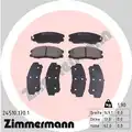 Fékbetét Készlet, Tárcsafék - Zimmermann