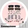 Fékbetét Készlet, Tárcsafék - Zimmermann