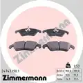 Fékbetét Készlet, Tárcsafék - Zimmermann