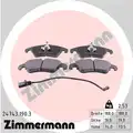 Fékbetét Készlet, Tárcsafék - Zimmermann