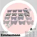 Fékbetét Készlet, Tárcsafék - Zimmermann