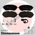 Fékbetét Készlet, Tárcsafék - Zimmermann