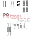 tartozék készlet, rögzítőfék pofa - Metzger