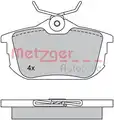 Fékbetét Készlet, Tárcsafék - Metzger