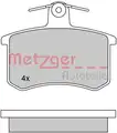 Fékbetét Készlet, Tárcsafék - Metzger