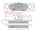 Fékbetét Készlet, Tárcsafék - Metzger