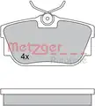 Fékbetét Készlet, Tárcsafék - Metzger