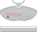 Fékbetét Készlet, Tárcsafék - Metzger