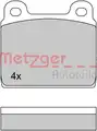 Fékbetét Készlet, Tárcsafék - Metzger