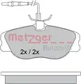 Fékbetét Készlet, Tárcsafék - Metzger