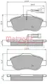 Fékbetét Készlet - Metzger