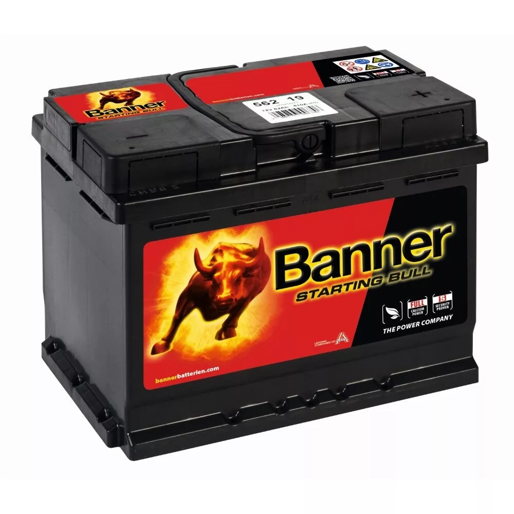 BANNER STARTING BULL 12V 62AH 510A J+ - Banner