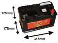 BANNER STARTING BULL 12V 80AH 660A J+ - Banner