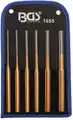 Stift kiütő készlet, 6 részes, 2,5-8 mm, 200 mm - BGS